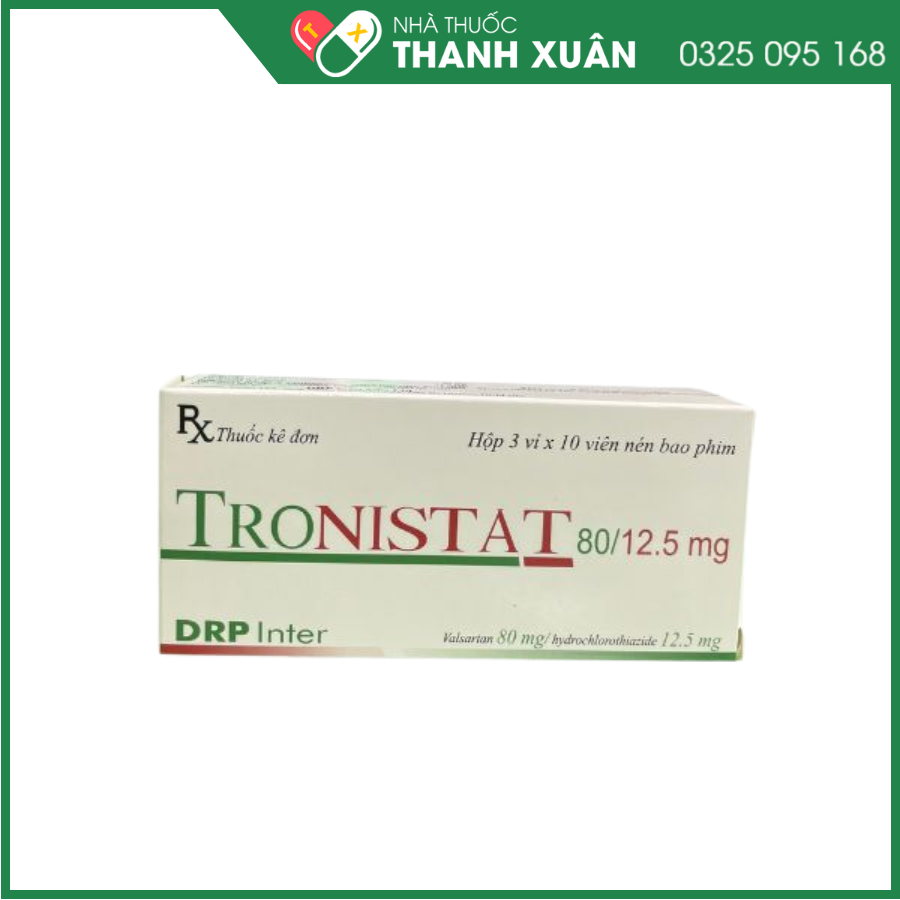 Tronistat 80/12,5mg điều trị tăng huyết áp vô căn ở người lớn